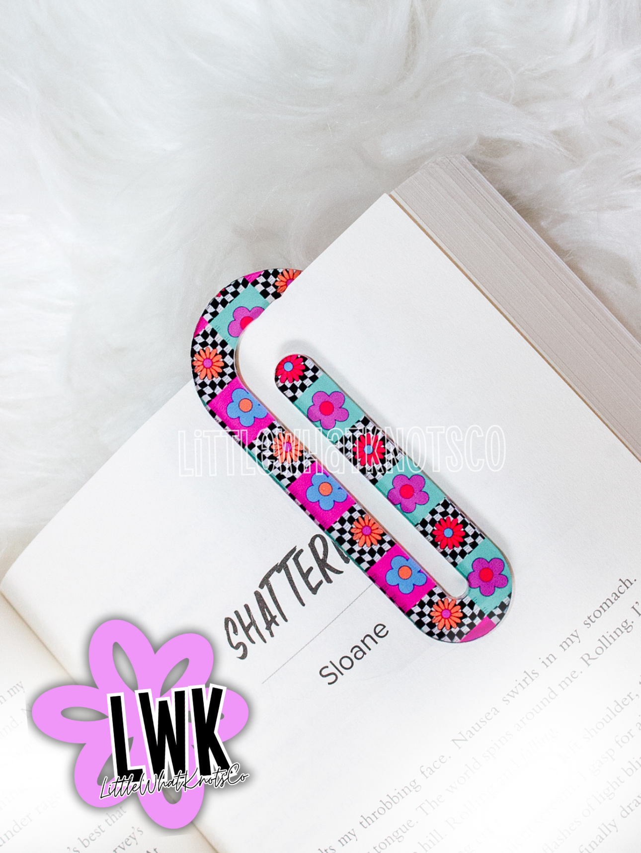 Fun Checkers Paperclip Bookmark