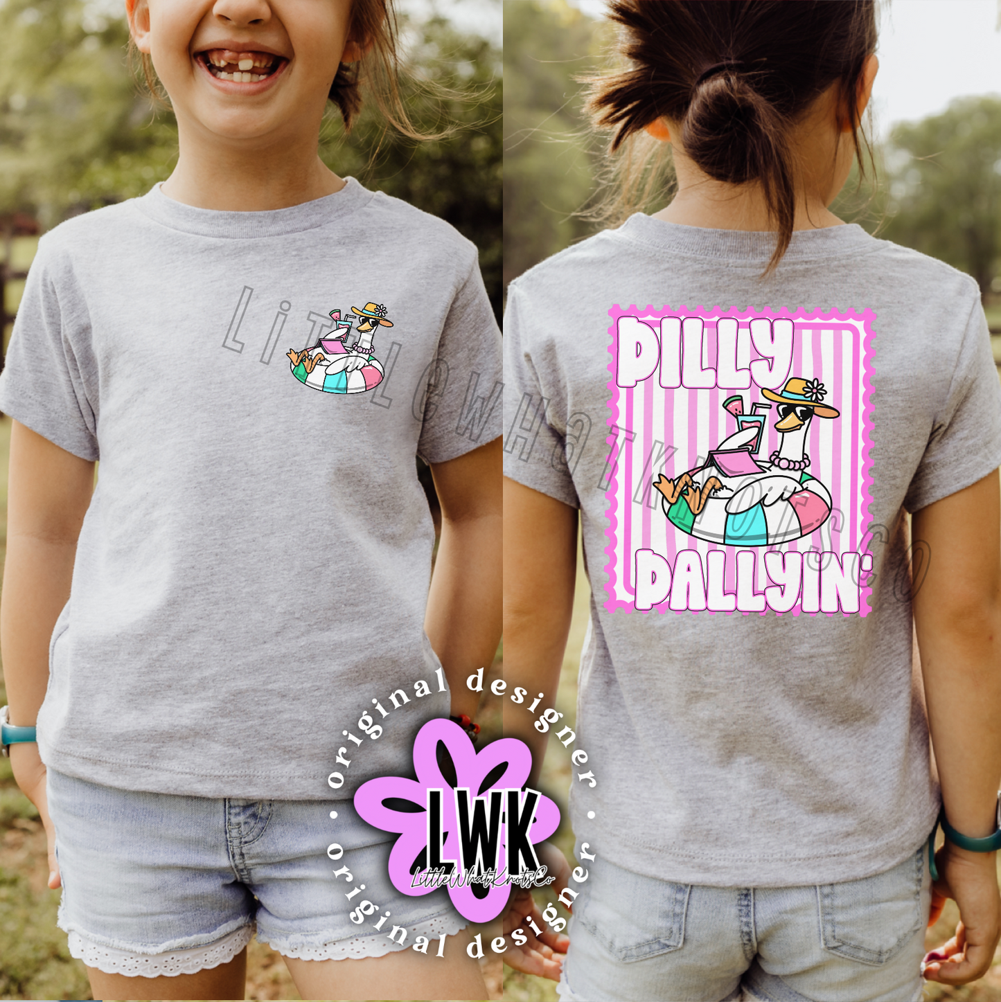 Dilly Dallyin’ - 2 styles (bubbles, youth & adult tees)