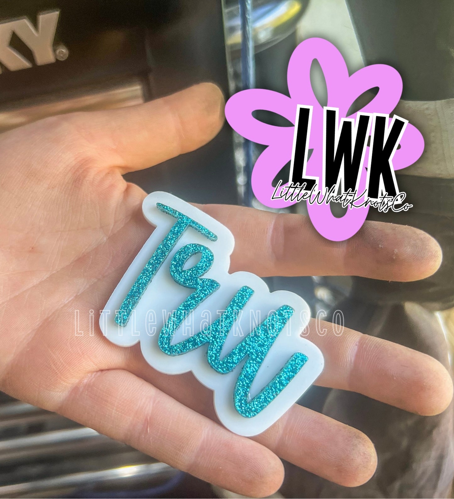 3" Acrylic Name Clips