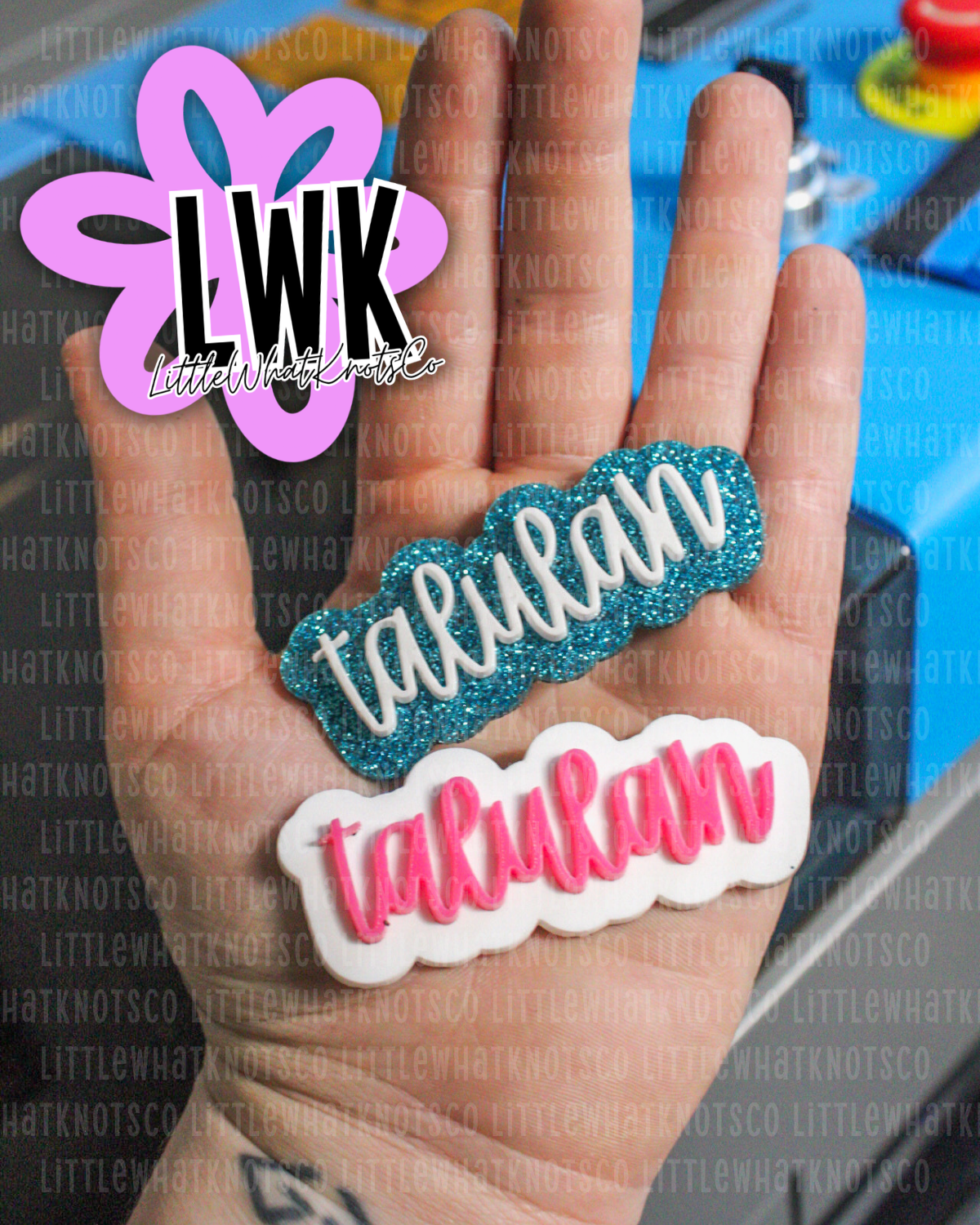 3" Acrylic Name Clips