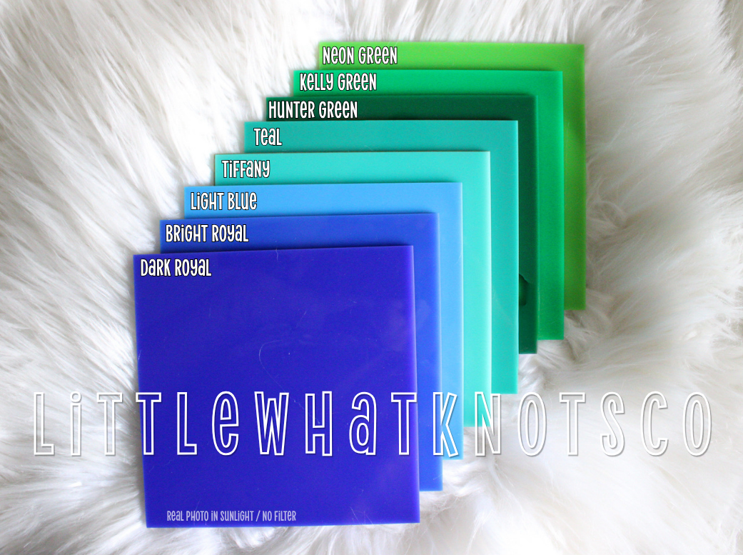 3" Acrylic Name Clips