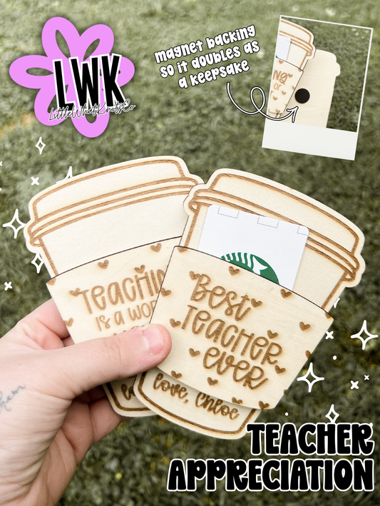 Teacher Gift Card Holder