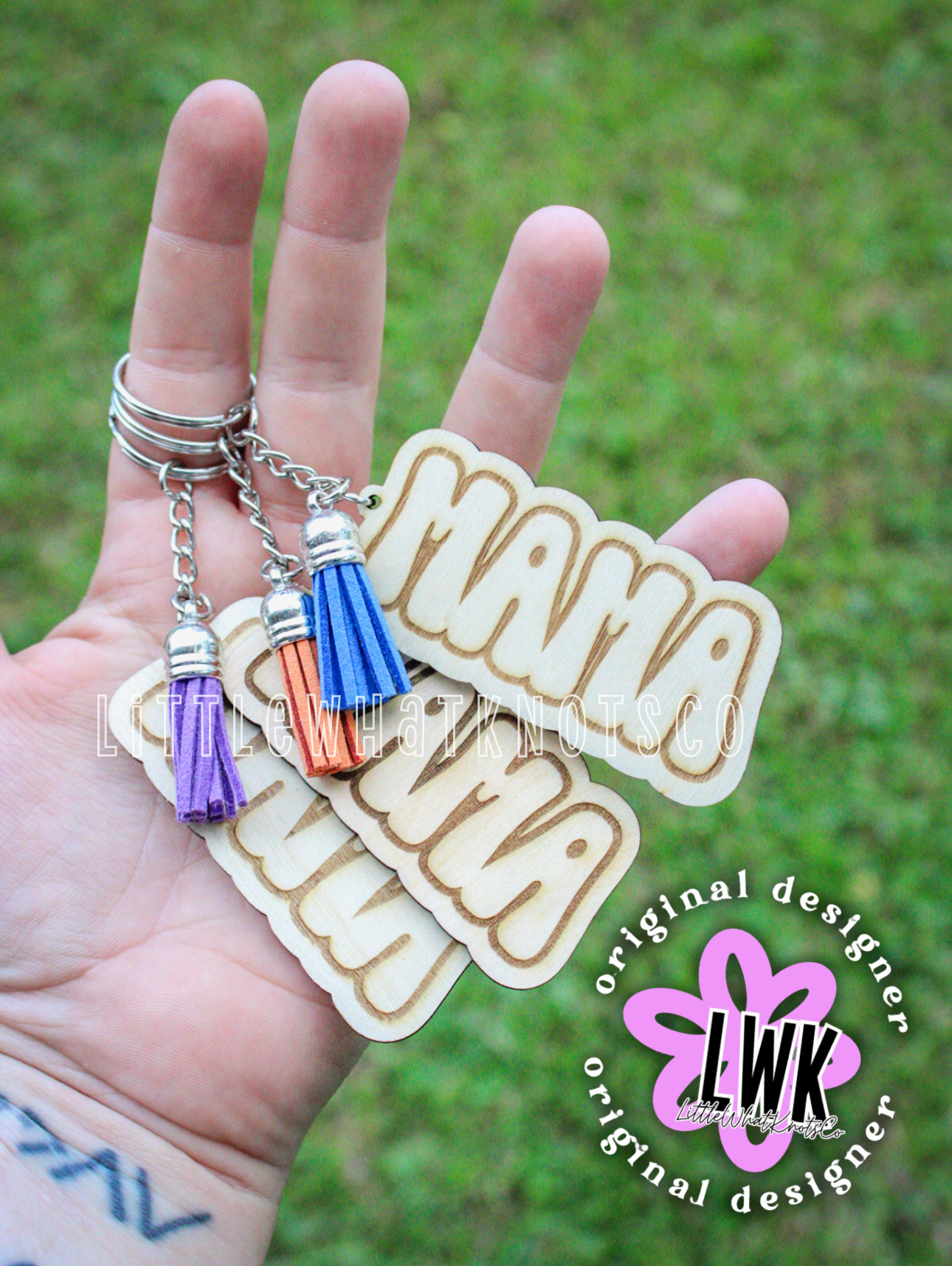 Wooden Mama Keychain