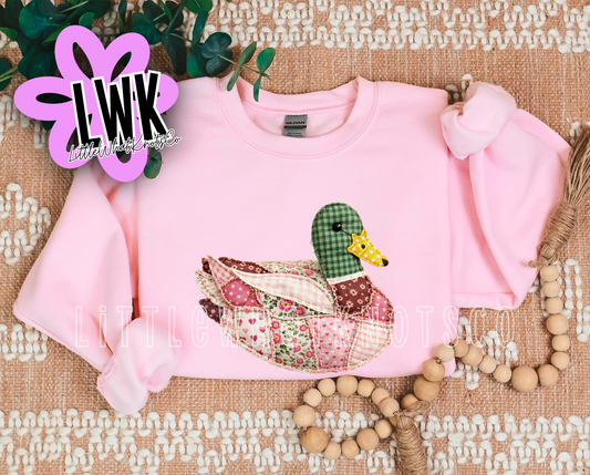 Faux Quilted Duck