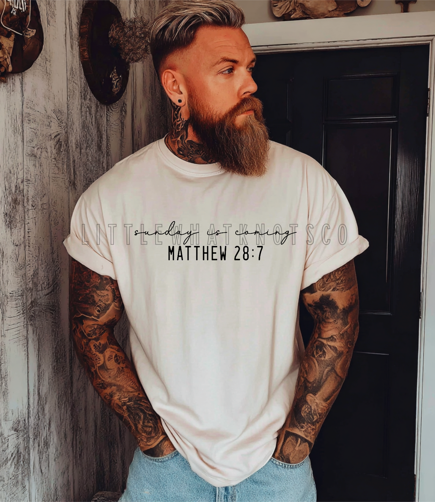 Sunday is Coming Simple (bubbles, youth & adult tees)