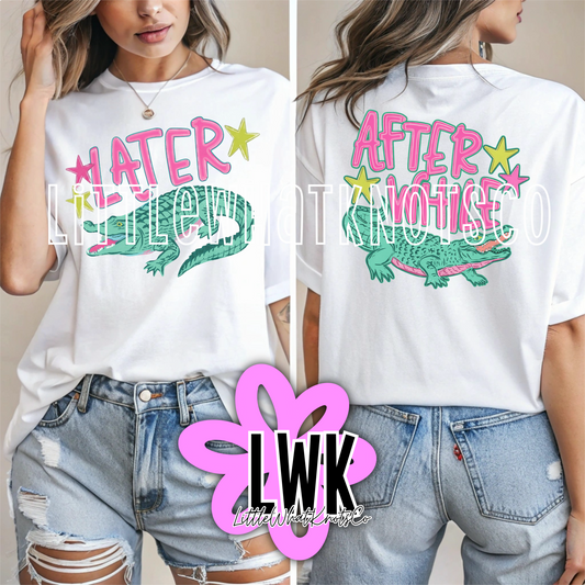 Later Gator -3 styles (bubbles, youth & adult tees)