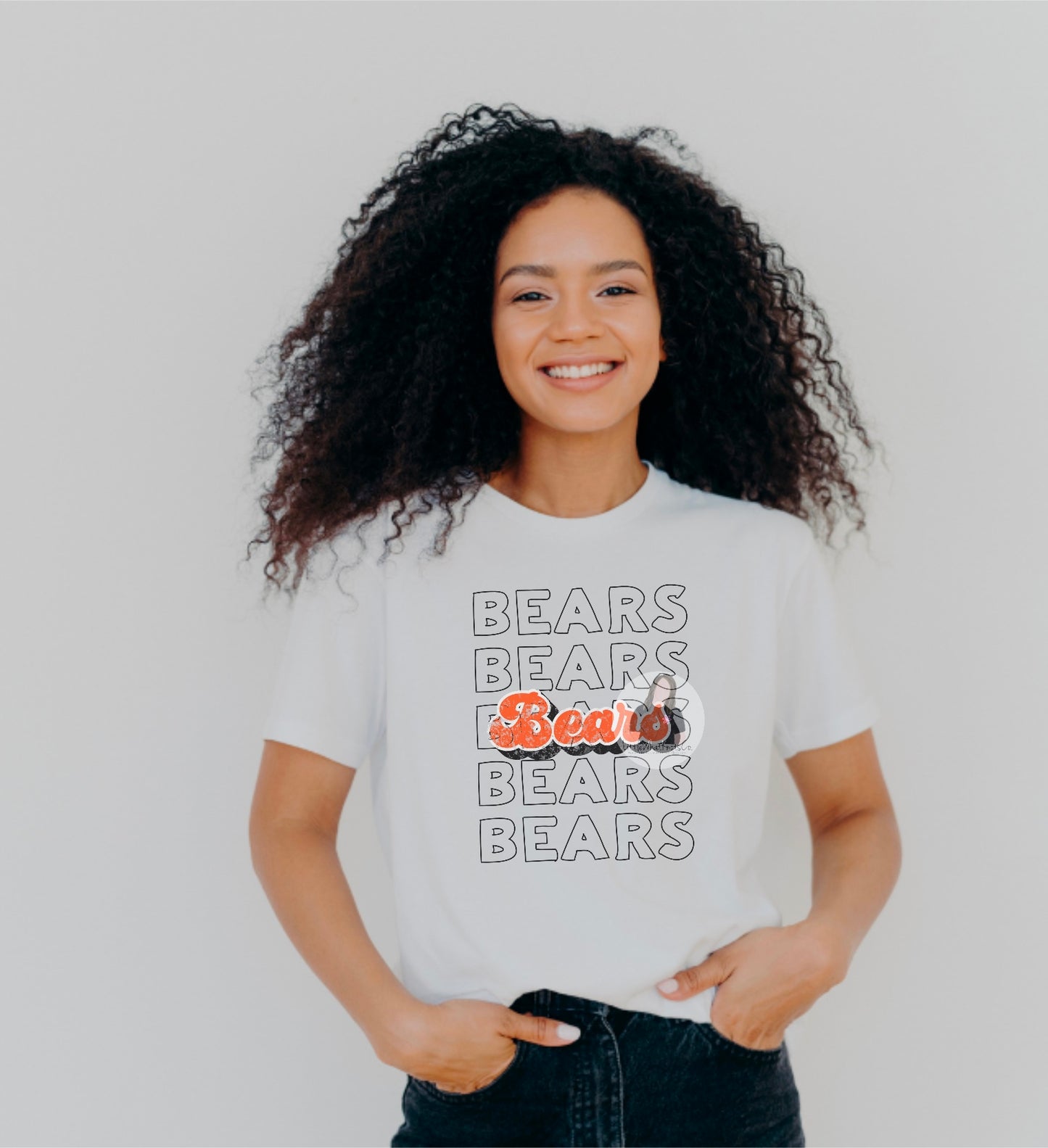 Catholic Bears Bubble Letters Tee