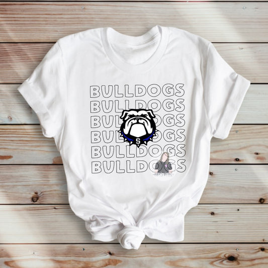 Springfield Bulldogs Bubble Mascot Tee