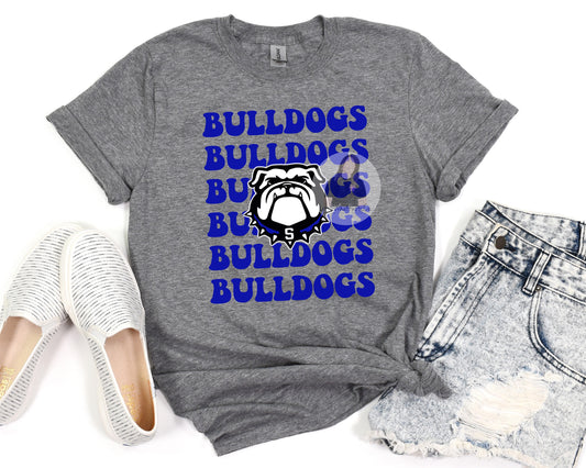 Springfield Bulldogs Groovy Mascot Tee