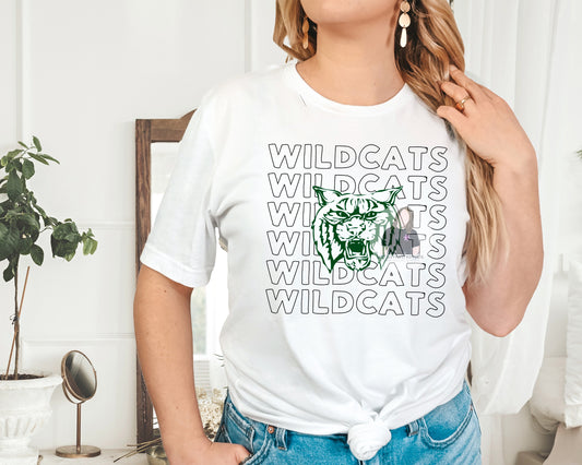 Silliman Wildcats Bubble Mascot Tee