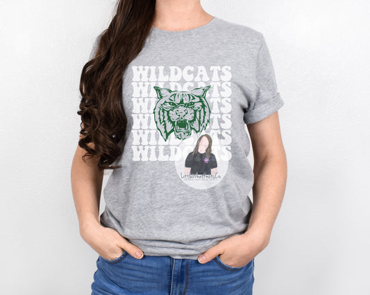 Silliman Wildcats Groovy Mascot Tee