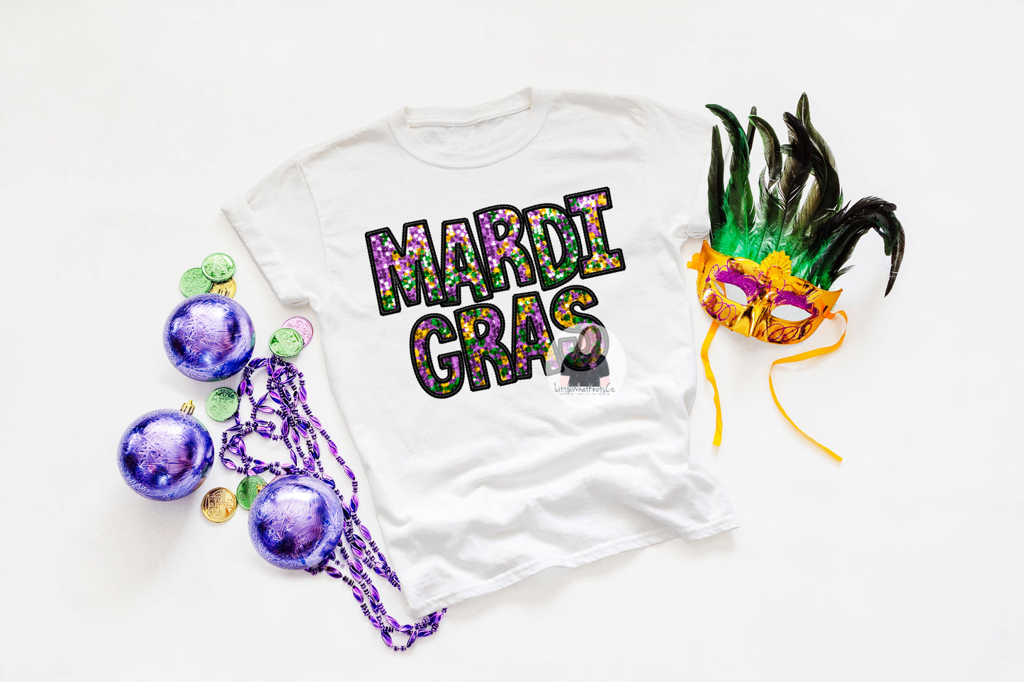 Mardi Gras Faux Embroidery