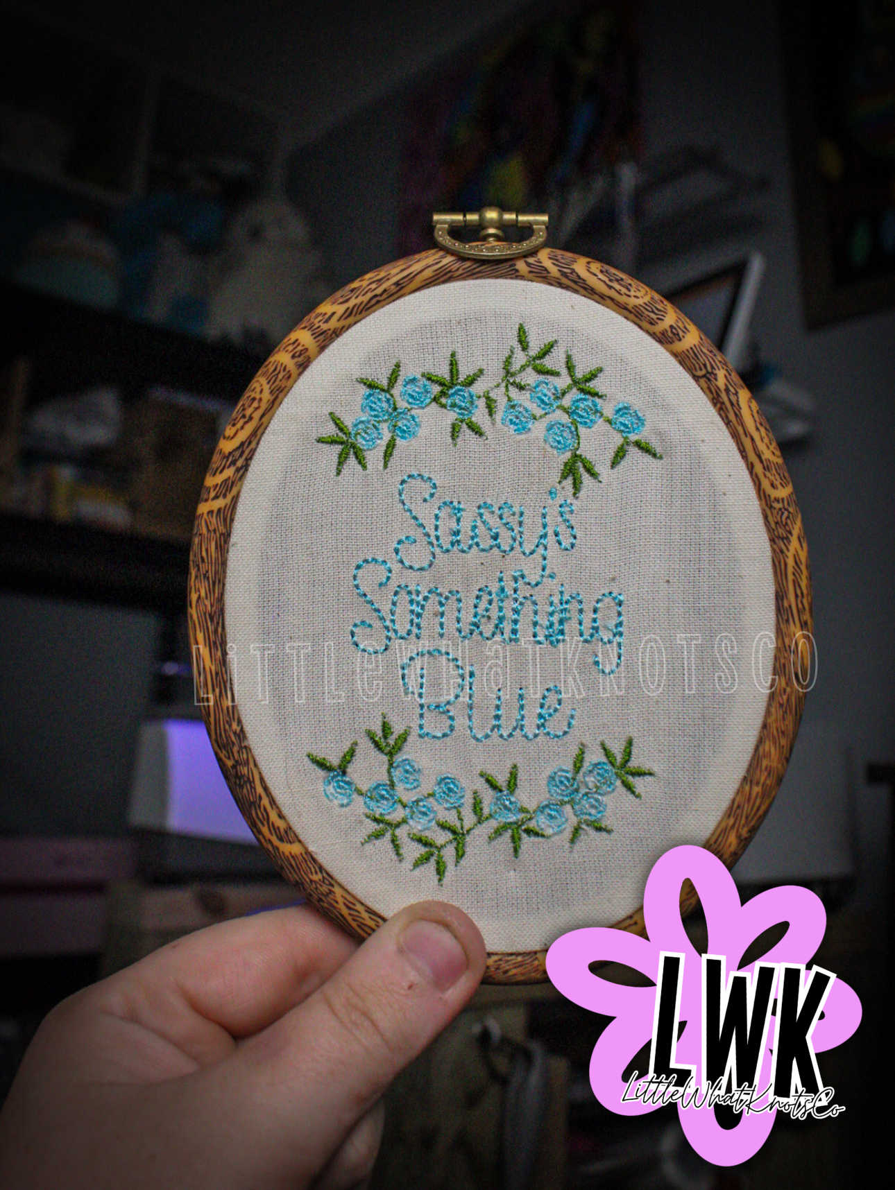 Embroidered Name Announcement