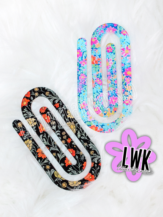Floral Paperclip Bookmark