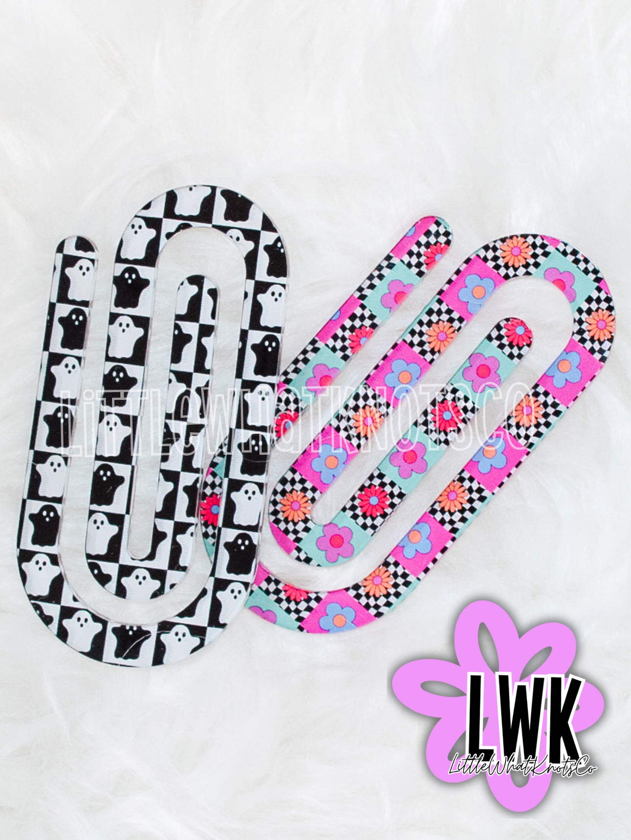 Fun Checkers Paperclip Bookmark