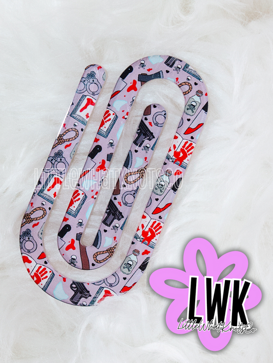 Thriller Paperclip Bookmark