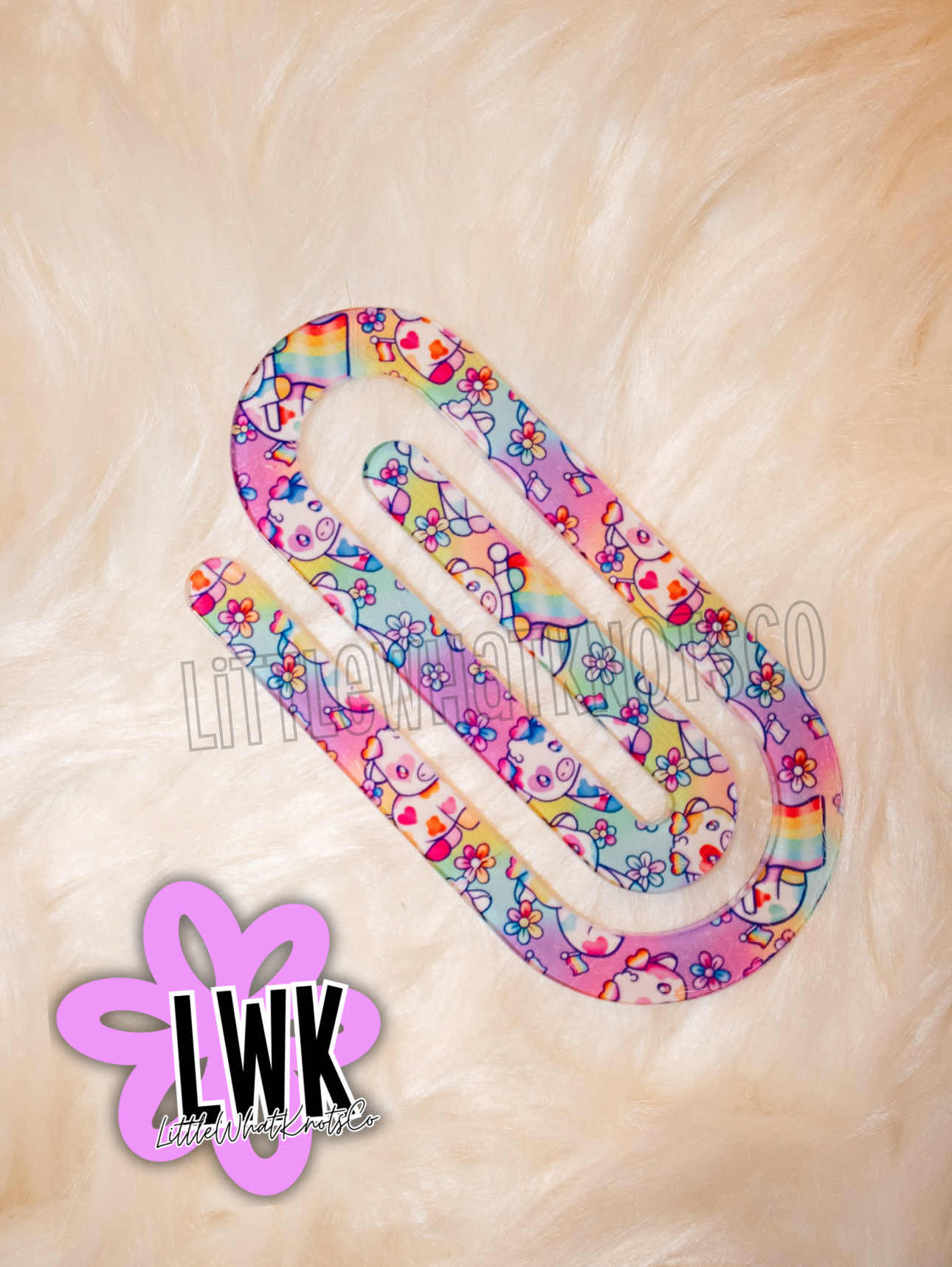 Pride Cows Paperclip Bookmark