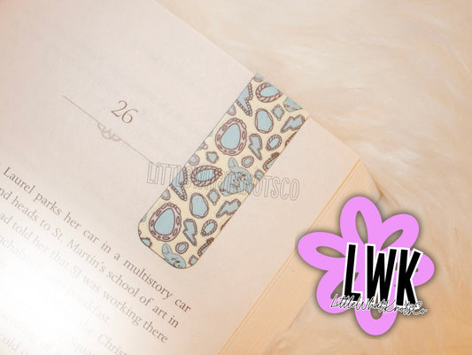 Turq Cowgirl Magnetic Bookmark