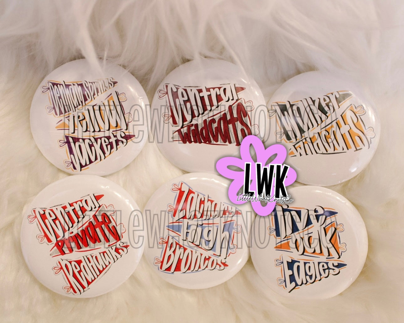 Mascot Flag Stadium Buttons!