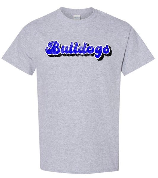 Springfield Bulldogs Distressed Letters Tee