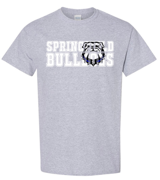 Springfield Bulldogs Jersey Letters Tee