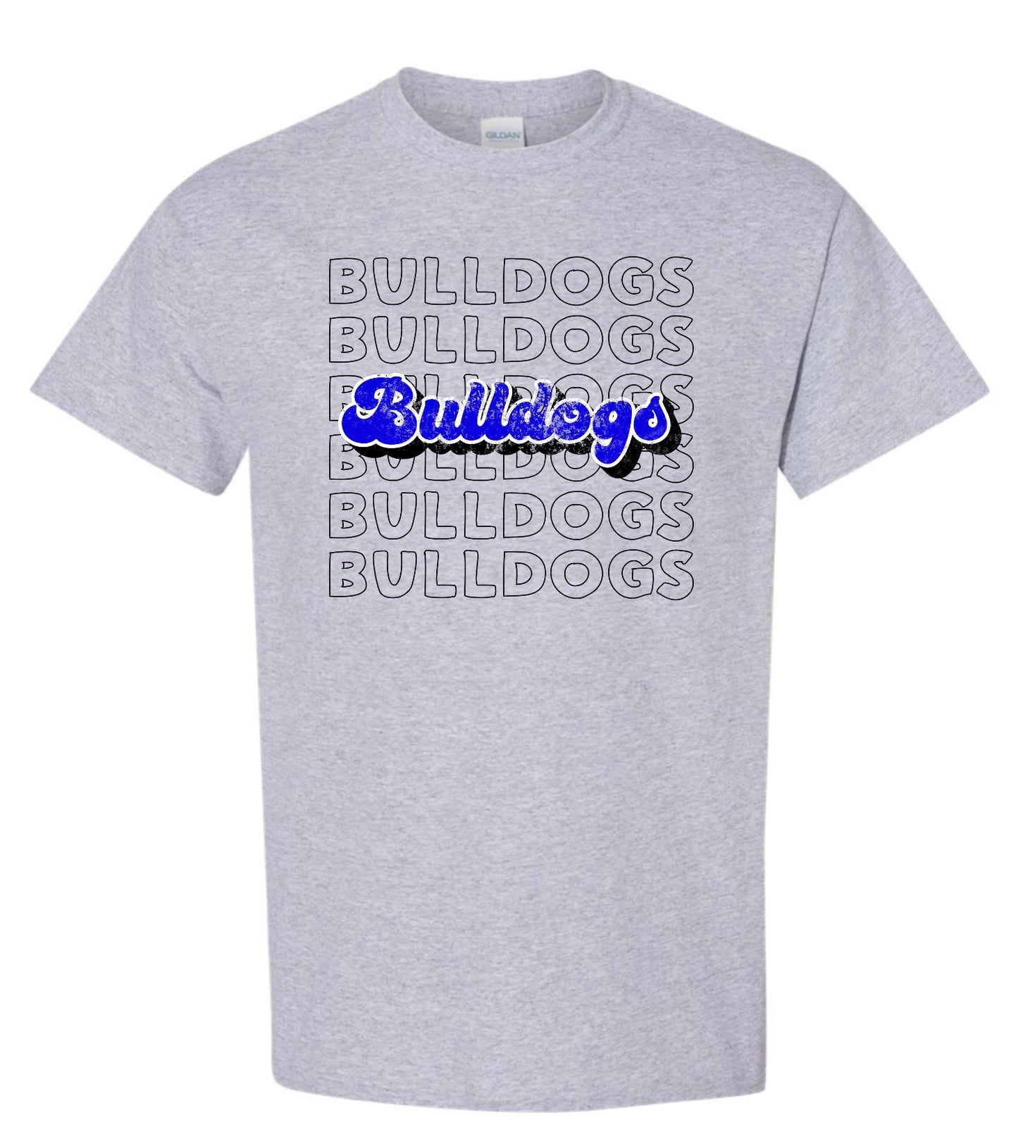 Springfield Bulldogs Bubble Letters Tee