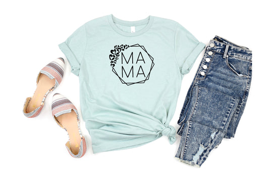 Mama Leopard Hexagon Tee