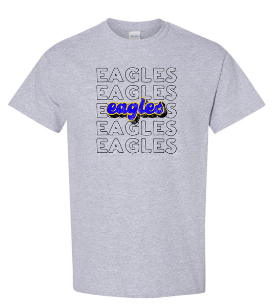 Eagles Bubble Letters Tee