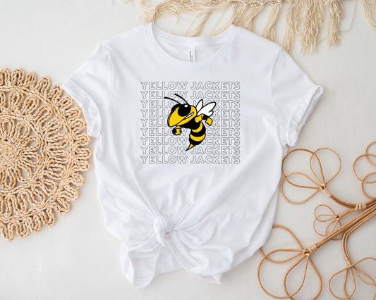 Yellow Jackets Bubble Mascot Tee