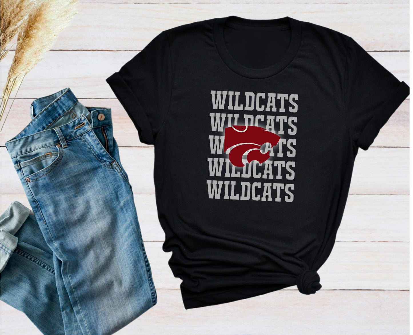 Central Wildcats Jersey Mascot Tee