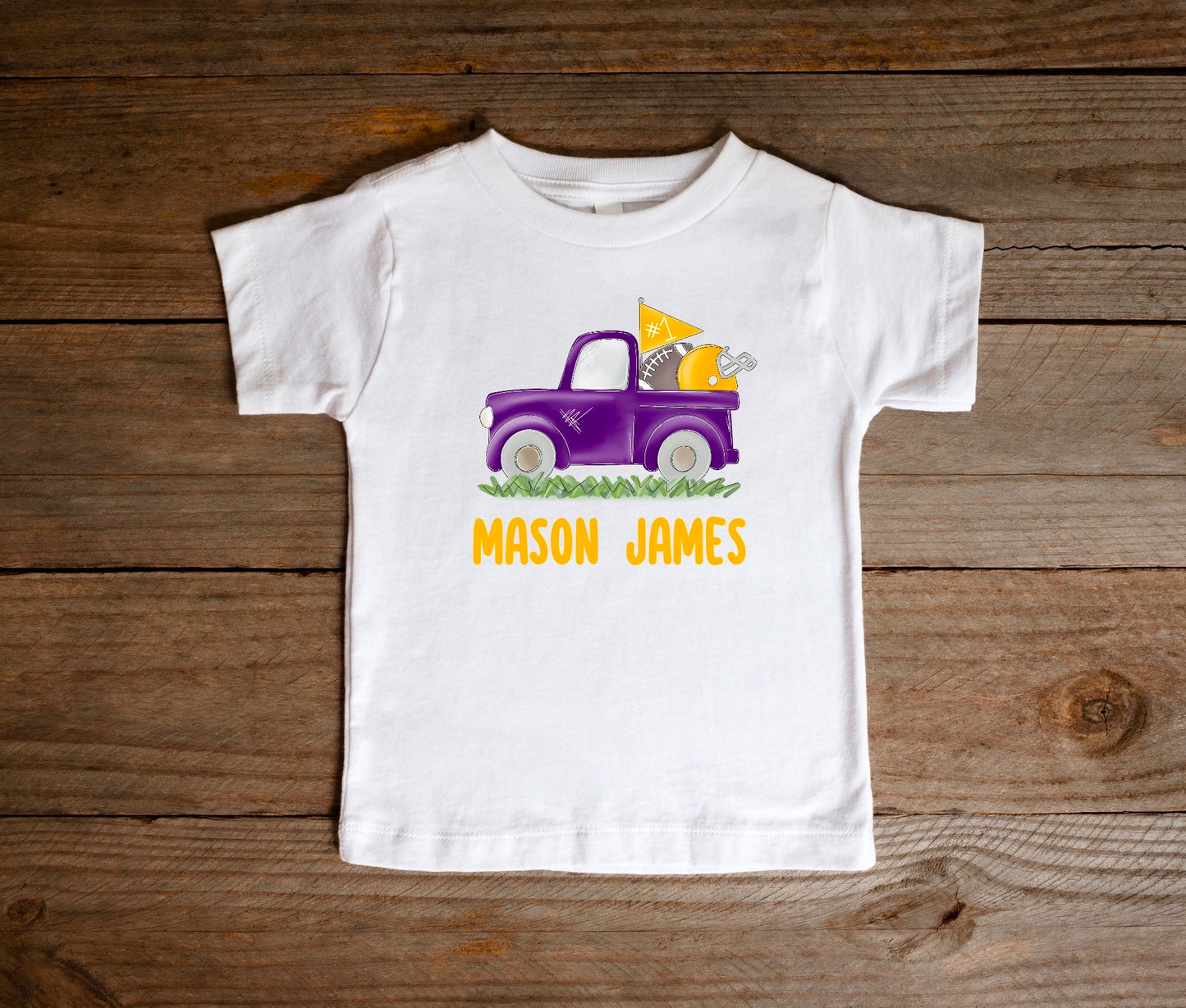 Purple and Gold Truck Tee