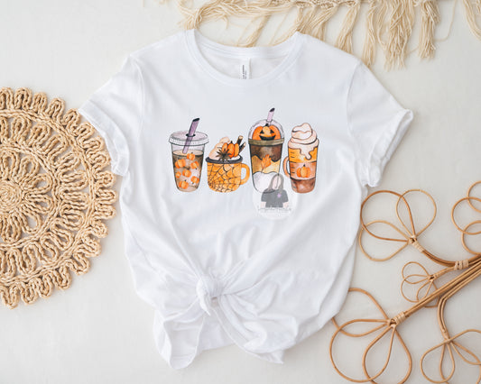 Spooky Pumpkins Latte Tee