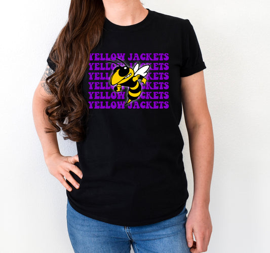 Yellow Jackets Groovy Mascot Tee