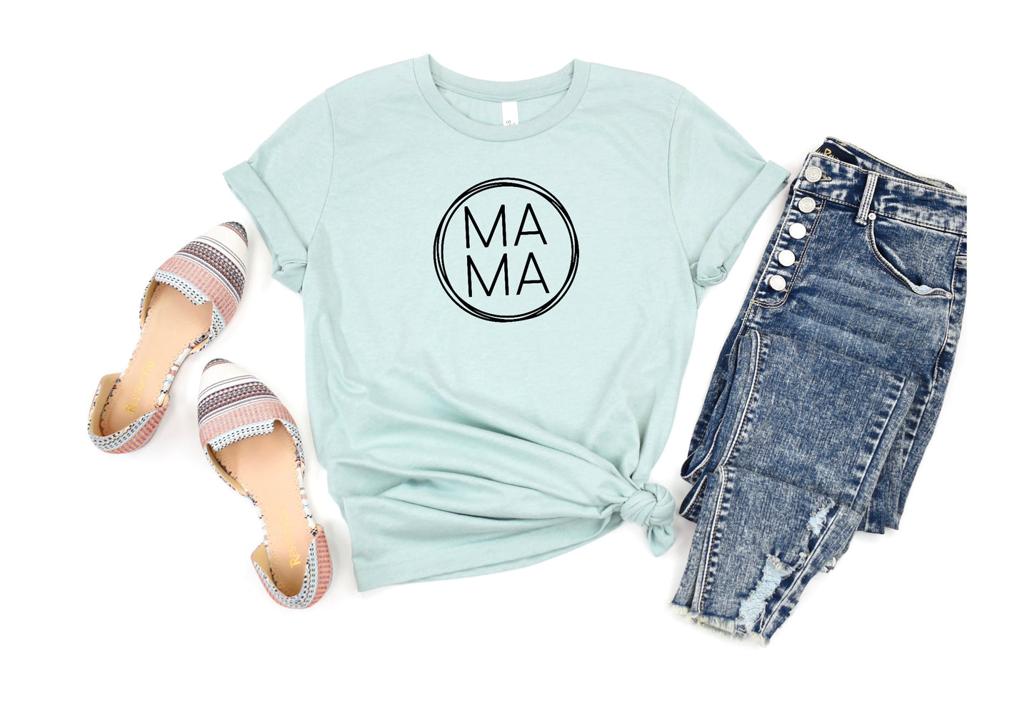 Mama Simple Circle Tee