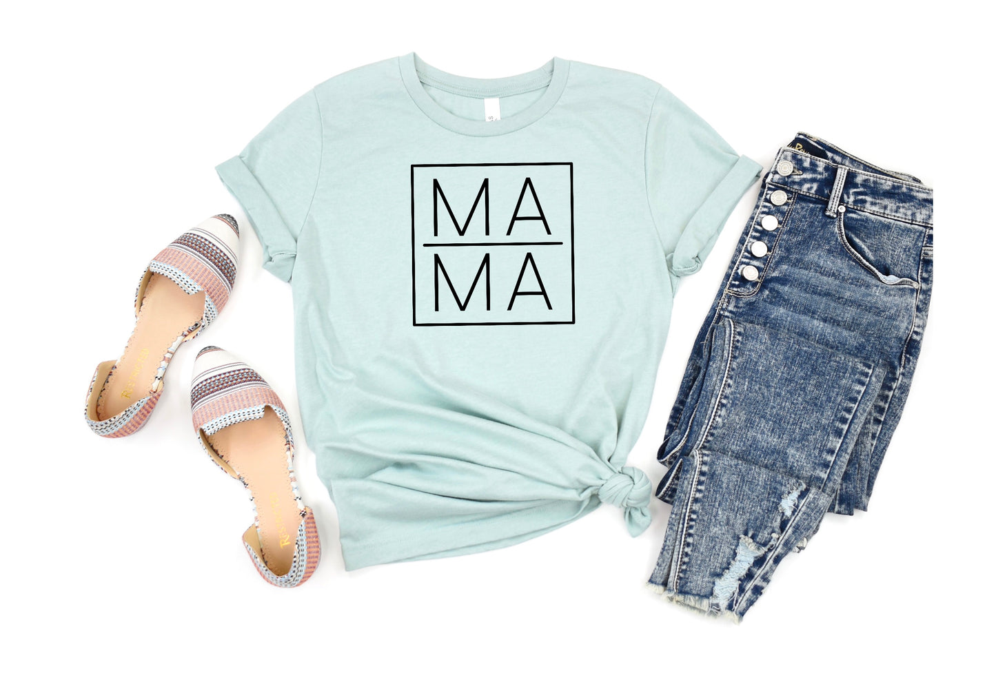 Mama Simple Square Tee