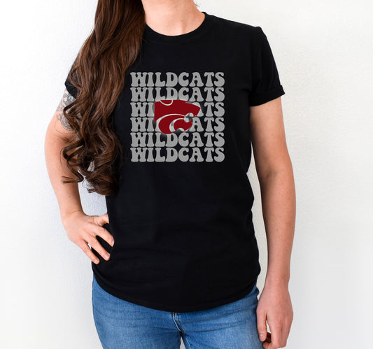 Central Wildcats Groovy Mascot Tee