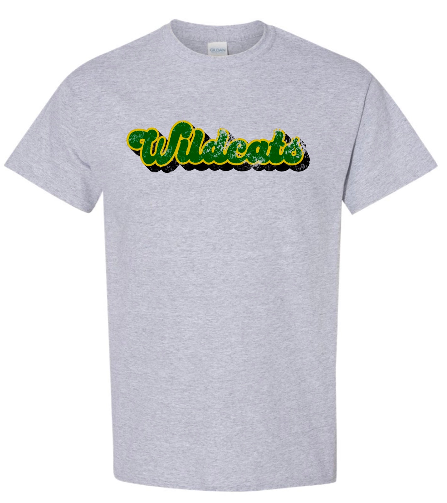 Walker & Silliman Wildcats Distressed Letters Tee