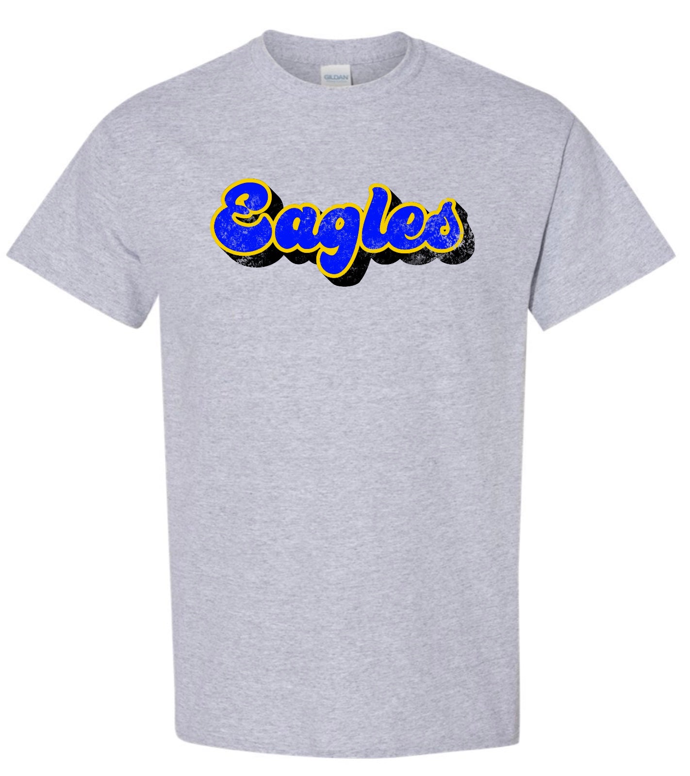 Eagles Distressed Letters Tee