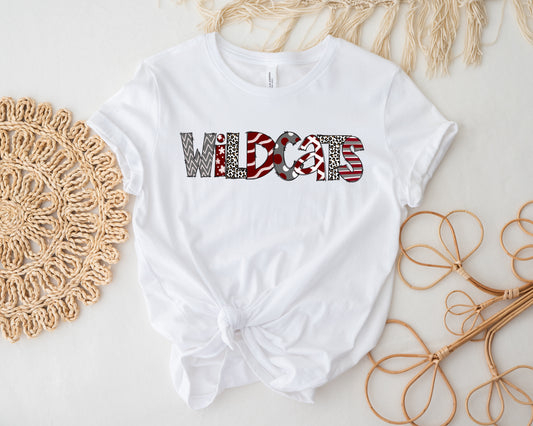 Central Wildcats Spirit Letters Tee