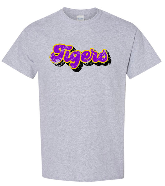 Doyle Tigers Distressed Letters Tee