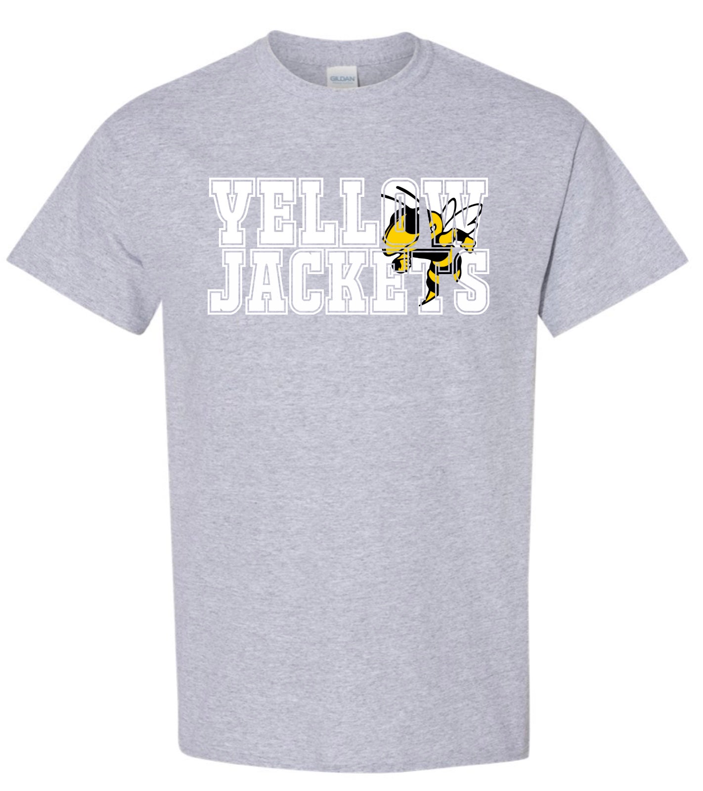 Yellow Jackets Jersey Letters Tee